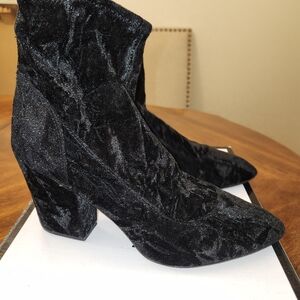 Nine West Crushed Velvet Booties